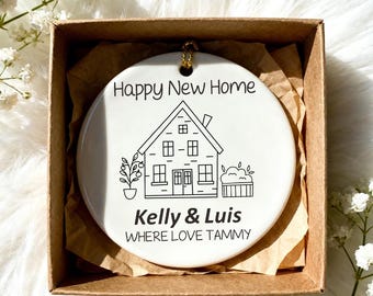 Enfeite personalizado para casa nova, Presentes para casa nova, Casa nova, Novo começo, Presente de boas-vindas para mulheres, Ideia de presente para novos proprietários