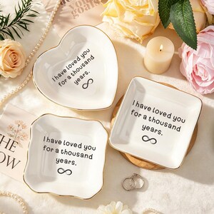 Handgeschreven notitie sieraden schotel cadeau, huwelijkscadeau voor stel, cadeau voor vrouw, sentimenteel cadeau voor bruid, verlovingscadeau, jubileumcadeau