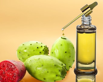 Olio puro di semi di fico d'India: olio di cactus marocchino per viso, capelli e unghie