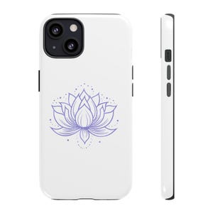 Lotus Flower Phone Case, Tough Phone Cover, Flower Design, Lotus Aesthetic, Gifts for Her, Spiritual Decor, Durable Case