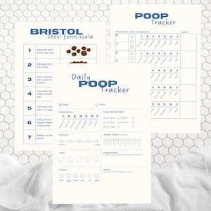 Digestion Tracker Bundle - Gut Health Journal | IBS, Poop, Bowel Movement Log, Stool Chart, Printable & Digital Bathroom Habit Tracker