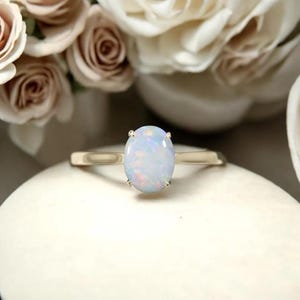 Vintage Opal Verlobungsring: Rosegold Diamant Moissanit Cluster