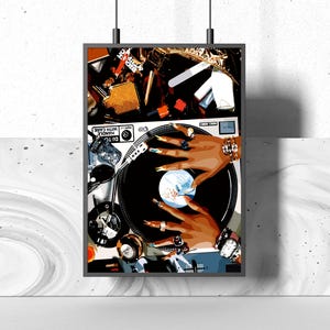 Black Queen Art Print: Melanin Magic, Afrocentric Woman (Digital Download)