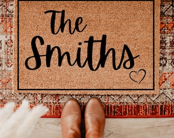 Custom Doormat Personalised Door Mat - Customised door Rug - Housewarming Gift - New Home Gift - House Gift - Unique Friend Present Style