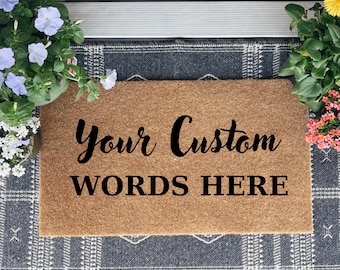 Custom Door mat, Custom Doormat, Personalized Door mat, Outdoor Door Mat, Customized Welcome Mat
