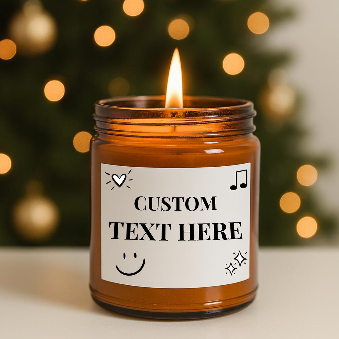 Custom Candle, Blank Label Candle, Soy Candle, Create Your Own Candle ...