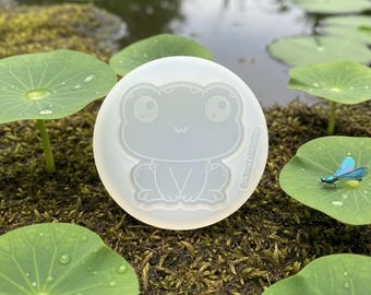 Forma silikonowa w kształcie uroczej żaby | Forma do kolczyków w kształcie żaby Kawaii | Forma do biżuterii z zawieszkami z żywicy