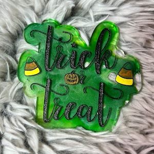 Trick or Treat Halloween Decoration: Silicone Mold for Epoxy or UV Resin