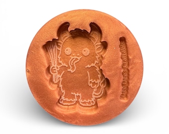 Silikonform Krampus | Schlüsselanhänger, Ornament, Magnet, Backen, Handwerk (Resin, Fondant, Schokolade)