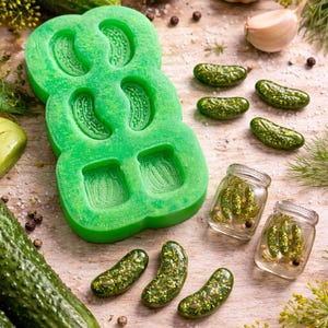 Pickle Resin Charm Sexy Pickle Ornament Handmade Resin Saucy