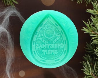 Gothic Weihnachten Planchette Silikonform | Gruselige Feiertage Ornament