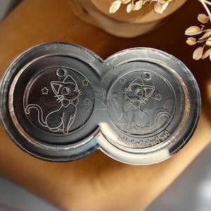 Cat Inspired Silicone Earring Mold | Resin Jewelry Mold | Kawaii Anime Style Black Cat Earring Mold | Witchy Resin Craft Supply