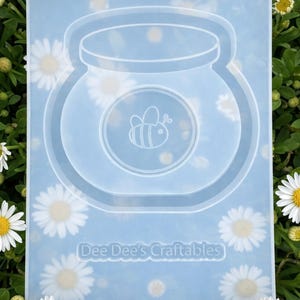 Molde de silicona para tarro de miel de abeja • Llavero de resina, dije DIY