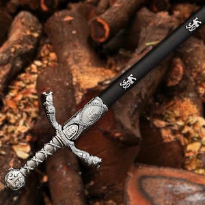 King Richard Lionheart Sword | Handmade Medieval Replica | Stainless Steel Long Sword | Knight Collectible Gift | Wedding & Groomsmen Gift
