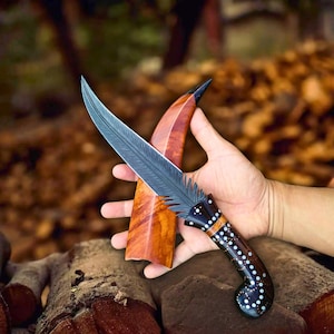 Handgemaakt 440C-stalen bowiemes: volledig jagen, kamperen en bushcraft