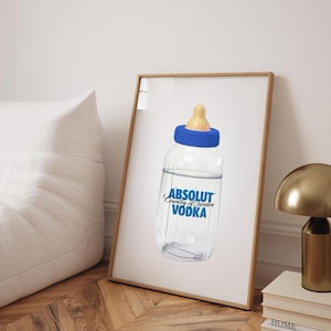 Absolute Vodka Baby bottle poster print