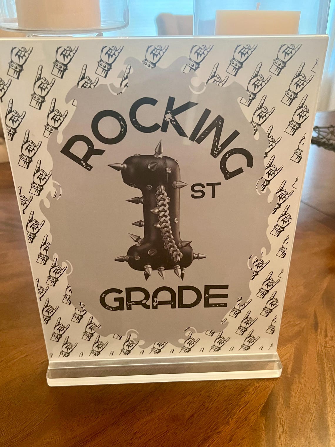 Rocker Theme - Back to School Printable Sign - Etsy