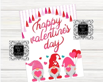 Happy Valentine's Day Printable Sign Gnome