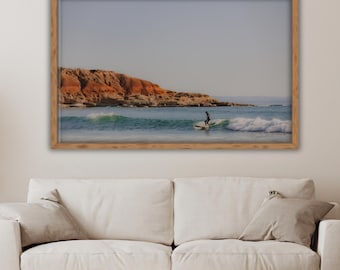 Lone Surfer on Port Noarlunga | Printable Australian Lifestyle Photography | Coastal Wall Art | Digital Download