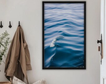 Still Blue | Calm Deep Ocean Printable Photography | Minimal Coastal Wall Art | Digital Download