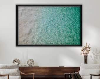 Where the Water Softens - Coastal Water Texture Printable Photography | Minimal Ocean Wall Art | Digital Download