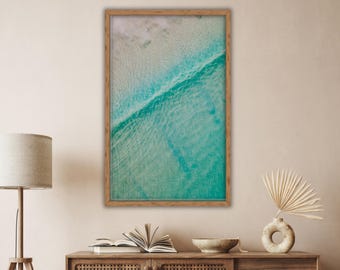 Gentle Movement - Coastal Water Texture Printable Photography | Minimal Ocean Wall Art | Digital Download