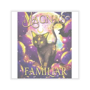 Mystical Cat Kiss-Cut Stickers | Great for Laptops, Journals, and Gifts, Perfect for Witches and Cat Lovers