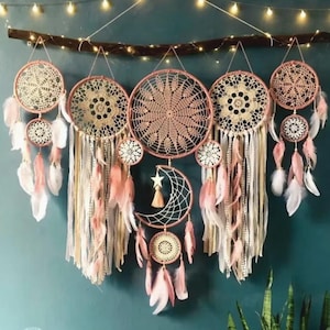 5pcs/set Dreamcatchers Boho Home Decor