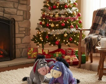 Donkey Amigurumi Crochet Pattern, Cute Sad Donkey Plush PDF, Floppy Donkey Toy Tutorial, Stuffed Animal Pattern Instant Download