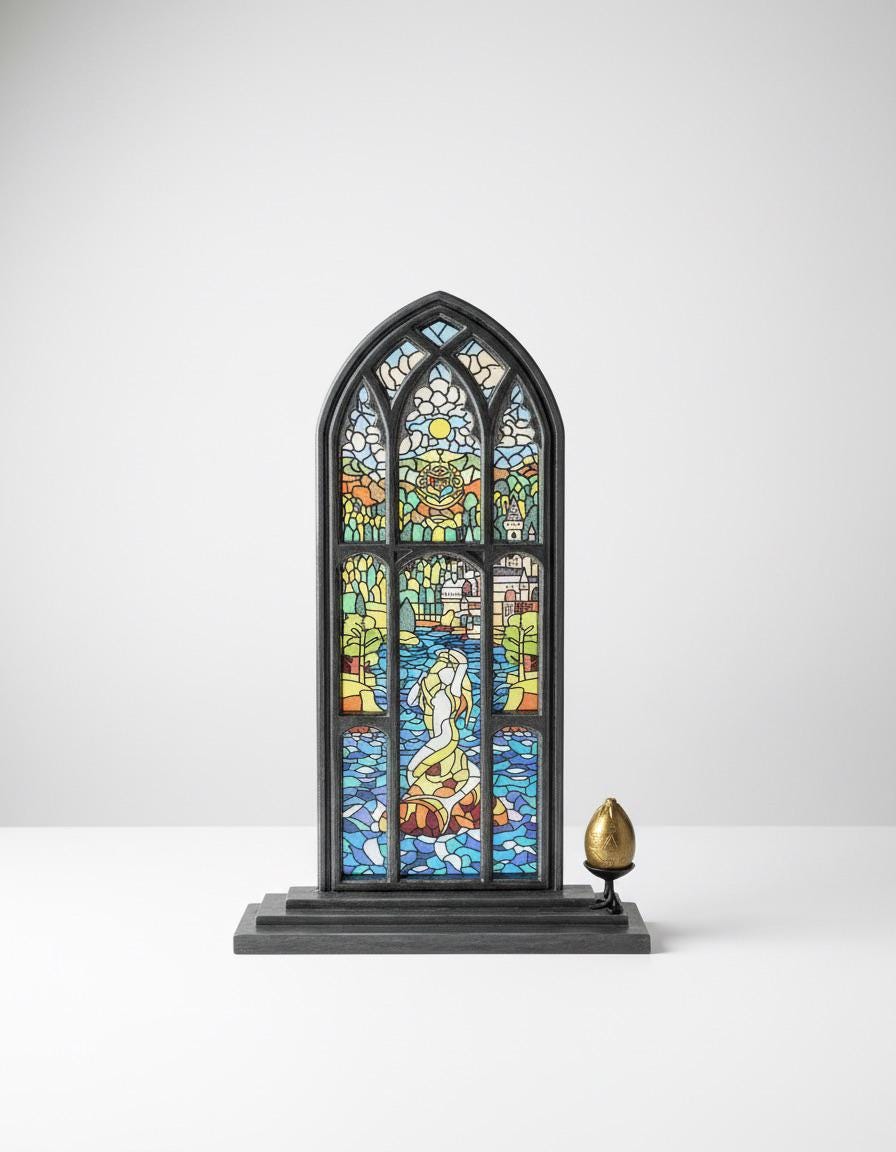 Potter mermaid stained glass - Etsy 日本