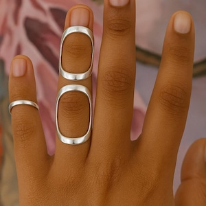 Arthritis finger splint for lateral deviation sterling silver 925 or bronze, for EDS