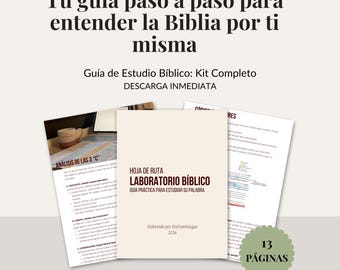 Guía de Estudio Bíblico Paso a Paso: Aprende a estudiar la Biblia por ti misma | Hoja de Ruta PDF en Español | Inducción teológica, Métodos