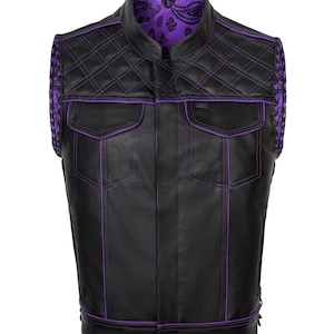 Leather Denim Vest Men Vest, Handmade Leather Vest, Biker vest Motorcycle vest men Men’sbraided vest