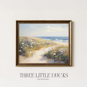 Coastal Wildflower Path Painting - Printable Beach Landscape Art, Tranquil Summer Seaside Decor, Ocean Scene, Cottagecore Wall Art 48