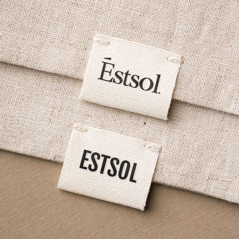 50pcs Linen Envelope Bag double Layer Custom logo with label, Jewelry pouch LIN-01 image 14
