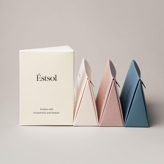 50pcs Estsol packaging paper bag boxes  foldable for quick assembly CS-04