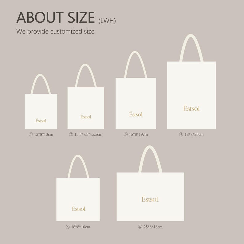 50 sacs en papier kraft crème certifiés FSC avec logo personnalisé Estsol CS-01 image 7