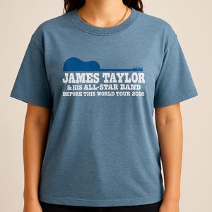 James Taylor Before This World Tour 2016 Shirt, Vintage Concert Tee, Folk Rock Music Band T-Shirt