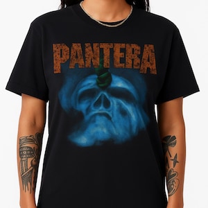 Pantera Skull Graphic Tee: Vintage Heavy Metal Band Shirt