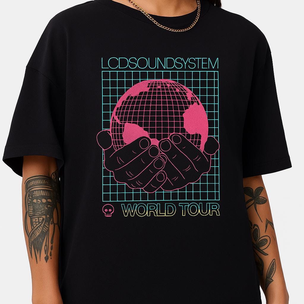 Lサイズ LCD Soundsystem LS/Tシャツ DFAレコーズ ⑥ Lサイズ LCD Soundsystem LS/Tシャツ DFAレコーズ ⑥