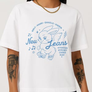 NewJeans TOKKI TEE (WHITE） Newjeans Tokki - Etsy