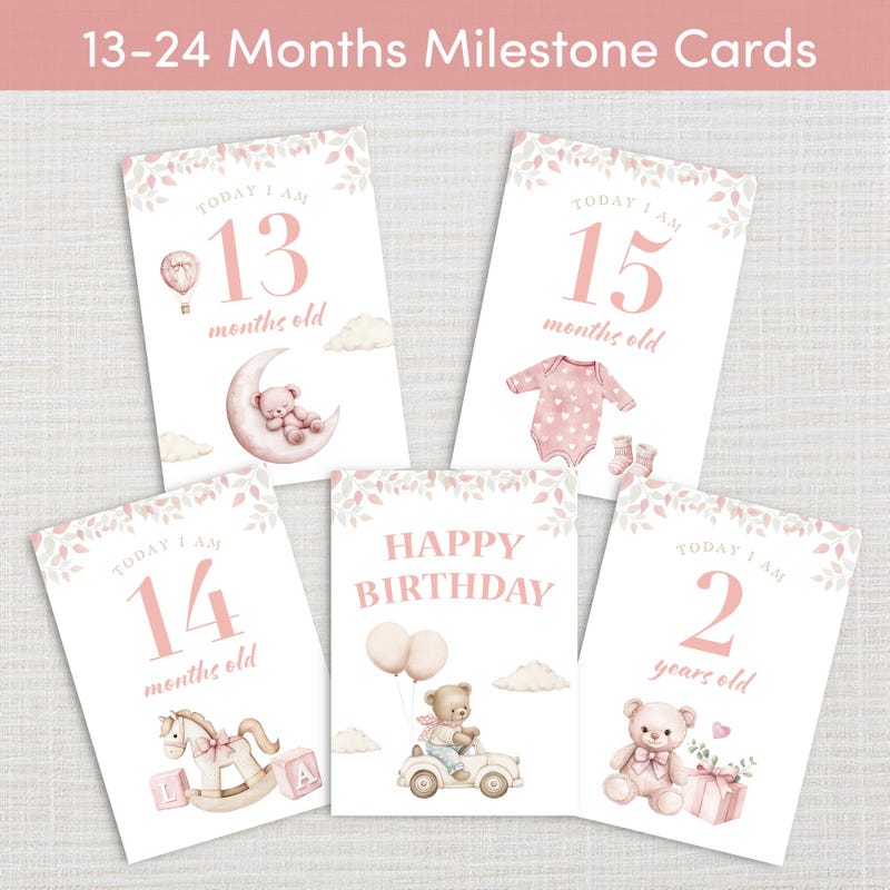 Baby Milestone Cards - Etsy UK