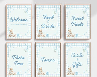 Birthday Party Signs, Printable Party Table Decor, Editable 5x7 & 8x10 Templates