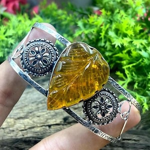 Baltic Amber Gemstone Bangle 92.5 Sterling Silver Plated Handmade Jewelry, Designer Bangle Natural Stone Bangle Healing Jewelry For Gifts