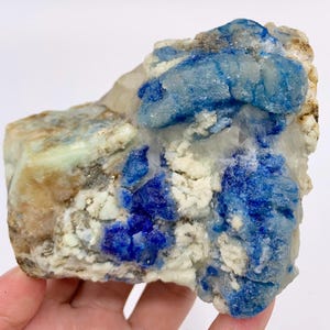 940 Gram Nice Fluorescent Afghanite Crystal On Matrix with  calcite & Pyrite Specimen - Afghanistan