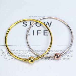 Pandora Ball Bracelet, Delicate Bangle for Women, S925 silver bracelet, Simple Bracelet,Gift,Pandora charm bracelet