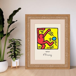 Untitled by Keith Haring | Pop Art Digital Print | A4 A3 8x10 16x20 US Letter | Instant Download PDF | Bold Printable Wall Art