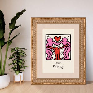 Family by Keith Haring | Pop Art Digital Print | A4 A3 8x10 16x20 US Letter | Instant Download PDF | Bold Printable Wall Art