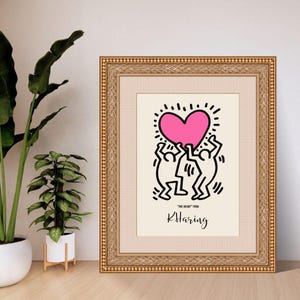 The Heart (1) by Keith Haring | Pop Art Digital Print | A4 A3 8x10 16x20 US Letter | Instant Download PDF | Bold Printable Wall Art