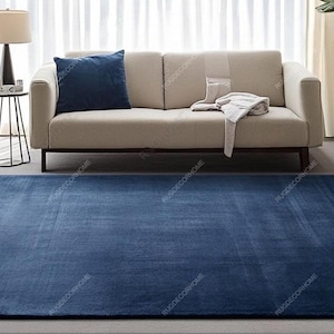 Hand Tufted Rug Solid Blue Wool Area Rugs For Livingroom Bedroom Kitchen Nursery Entryway Office 5X8 6X9 8X10 9X12 10X14 Custom Rug